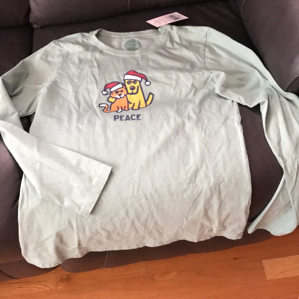 Long sleeve Life Is Good Tee NWT